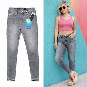 Liverpool Los Angeles Abby Ankle Skinny Jeans NWT Gray Eco Size 0/25